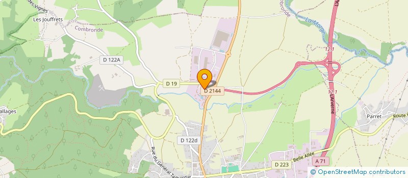 localisation de l'entreprise G-MEL  COMBRONDE