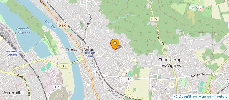 localisation de l'entreprise G MENA  TRIEL-SUR-SEINE