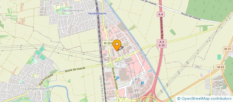 localisation de l'entreprise G MEUBLES STRASBOURG à VENDENHEIM