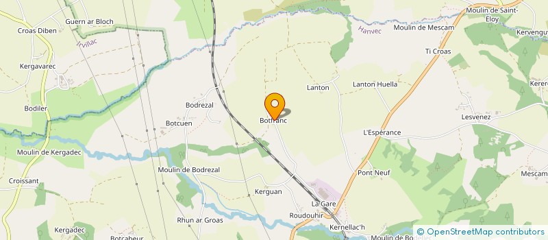 localisation de l'entreprise G.MEVEL  HANVEC