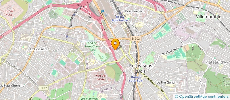 localisation de l'entreprise G MODE à ROSNY-SOUS-BOIS