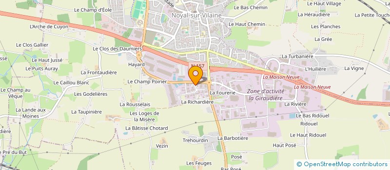 localisation de l'entreprise G. MORIO CONSEILS  NOYAL-SUR-VILAINE