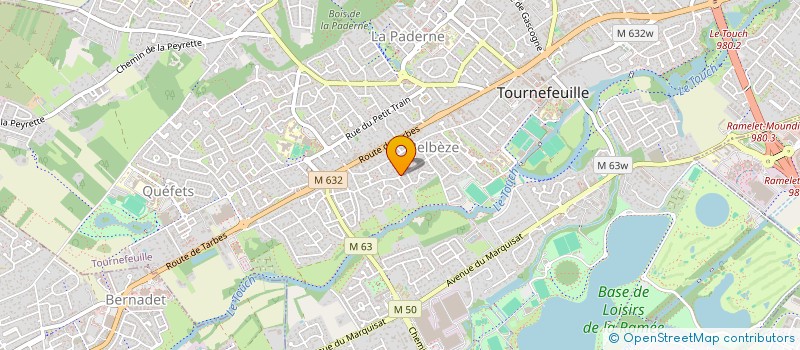 localisation de l'entreprise G MUSIQUES  TOURNEFEUILLE