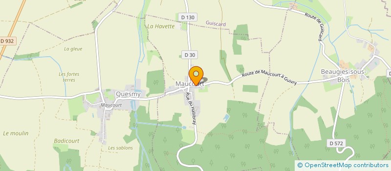 localisation de l'entreprise G.N.E.  MAUCOURT