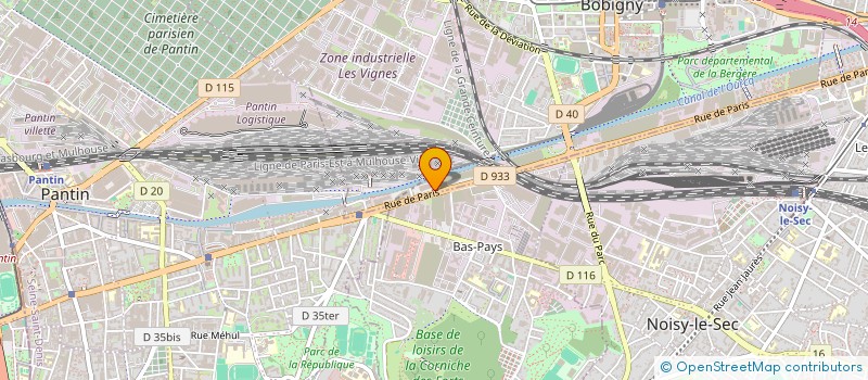 localisation de l'entreprise G.N.INTERAUTO  BOBIGNY