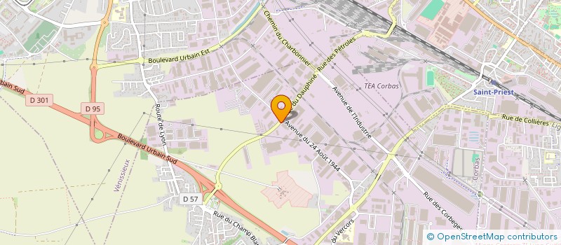 localisation de l'entreprise G.N.S. INVEST à CORBAS