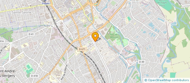 localisation de l'entreprise G N TRANS  TROYES