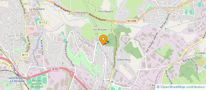 localisation de l'entreprise G-NAB PRODUCTION  SAINT-ETIENNE