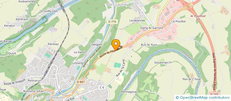 localisation de l'entreprise G. NEDELEC CHATEAULIN à CHATEAULIN