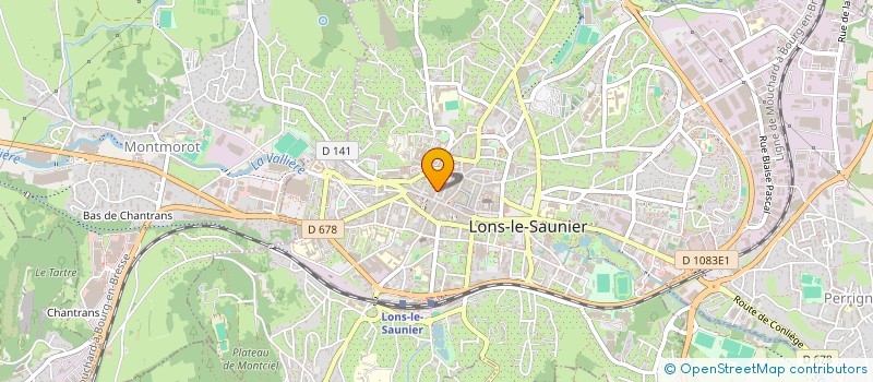 localisation de l'entreprise G-NIUS PLACE à LONS-LE-SAUNIER
