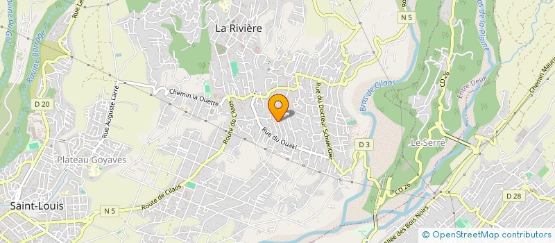 localisation de l'entreprise G.O 974  SAINT-LOUIS