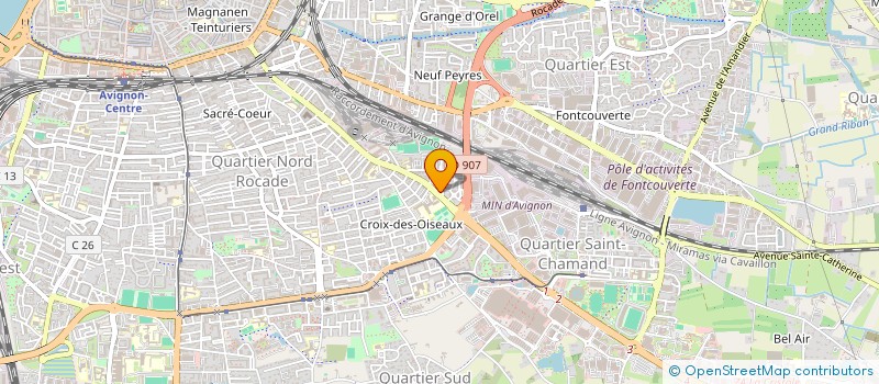 localisation de l'entreprise G.O COURTAGE ASSURANCES  AVIGNON