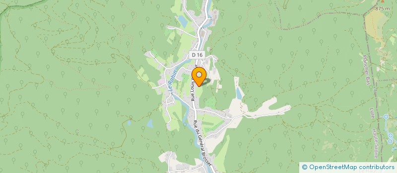 localisation de l'entreprise G.O.D.M.  PLANCHER-BAS