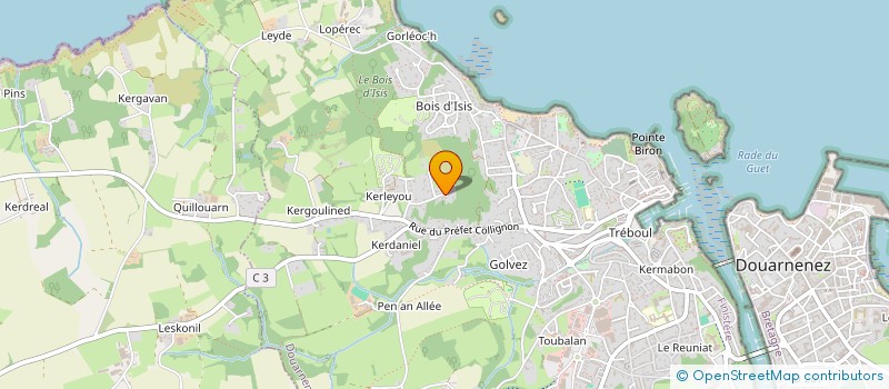 localisation de l'entreprise G.O IMMO  DOUARNENEZ