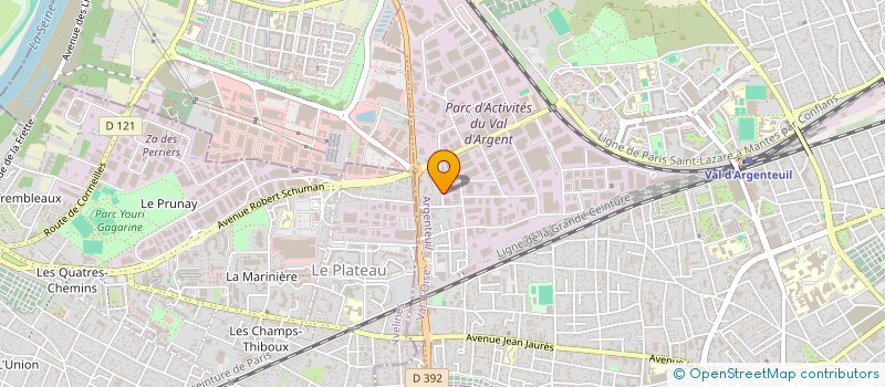 localisation de l'entreprise G.O.L NET  ARGENTEUIL