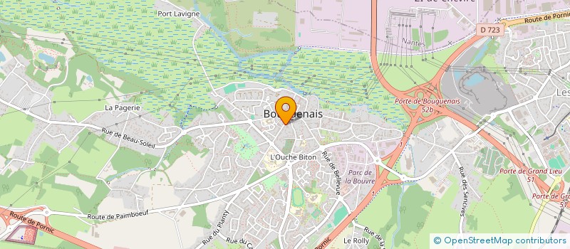 localisation de l'entreprise G.O.M à BOUGUENAIS