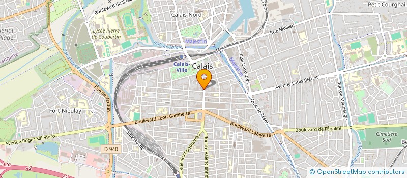 localisation de l'entreprise G.O.S. à CALAIS