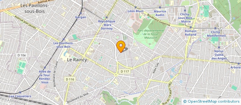 localisation de l'entreprise G.O.S. à LE RAINCY
