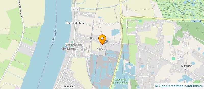 localisation de l'entreprise G.O.S.  ST LOUIS DE MONTFERRAND