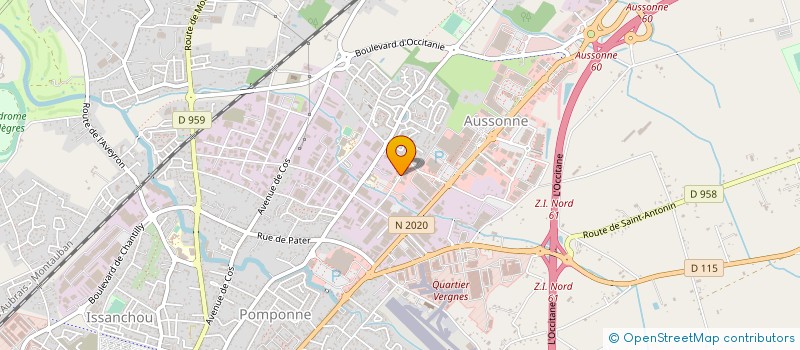 localisation de l'entreprise G. OCCITAN  MONTAUBAN