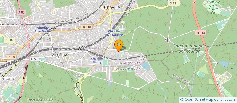 localisation de l'entreprise G ONE à CHAVILLE