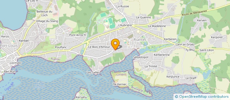 localisation de l'entreprise G OPTIQUE à RIANTEC