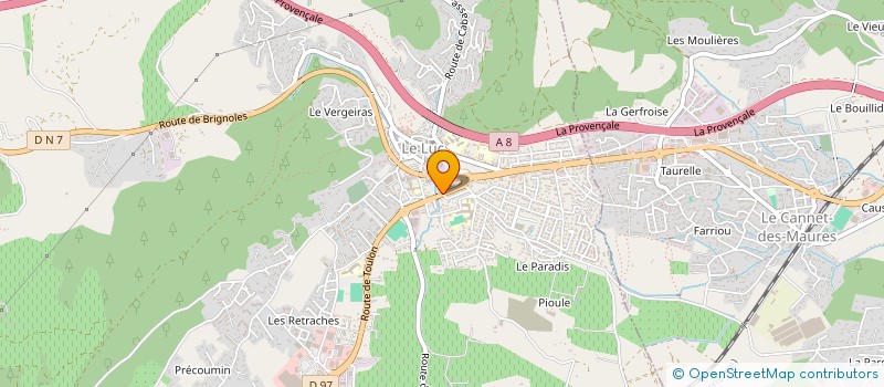 localisation de l'entreprise G P 2 R  LE LUC