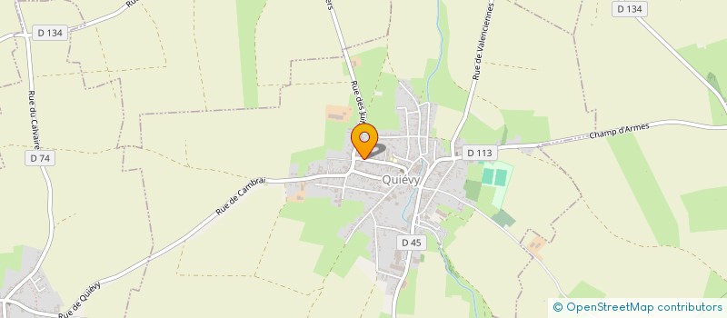 localisation de l'entreprise G.P.3.D.  QUIEVY