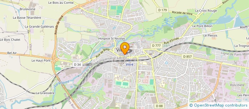 localisation de l'entreprise G P  VITRE