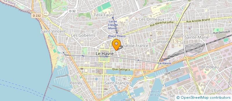 localisation de l'entreprise G.P.  LE HAVRE