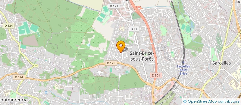 localisation de l'entreprise G.P à SAINT-BRICE-SOUS-FORET