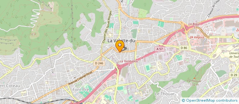 localisation de l'entreprise G P A (GROSSISTE - PIECES - AUTO) à LA VALETTE-DU-VAR