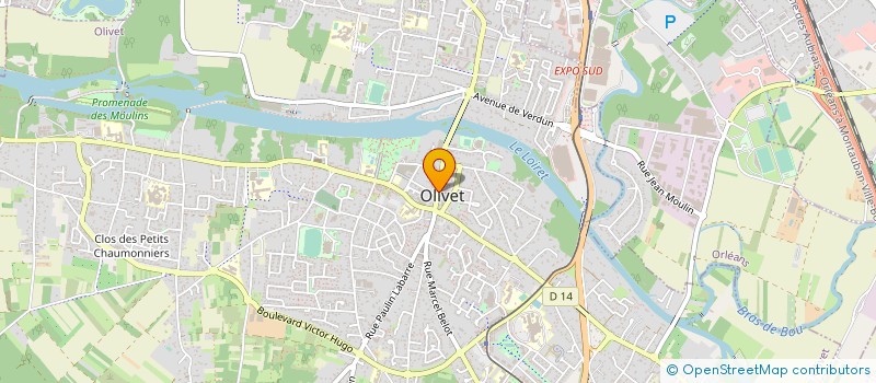 localisation de l'entreprise G.P.A.M. à OLIVET