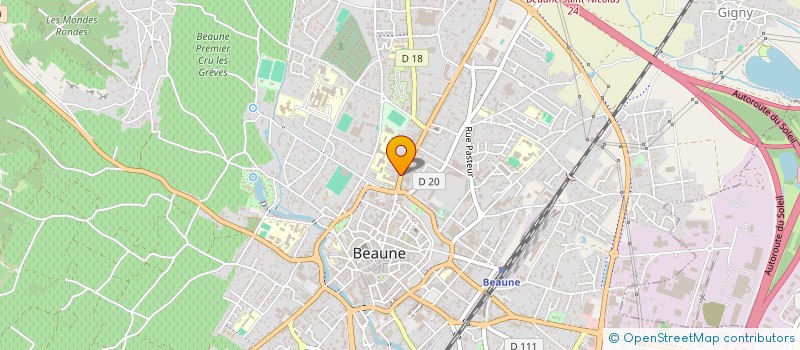 localisation de l'entreprise G-P AUSSENDOU ŒNOCONSEILS à BEAUNE