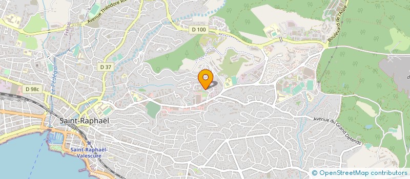 localisation de l'entreprise G.P.B à SAINT-RAPHAEL