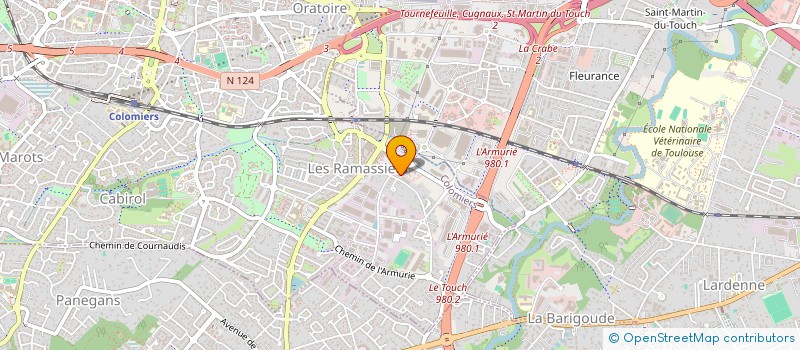 localisation de l'entreprise G & P BATIMENT à COLOMIERS