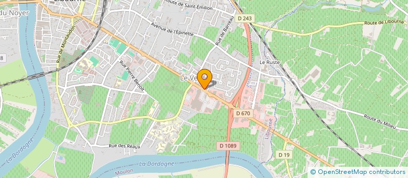 localisation de l'entreprise G.P.C  LIBOURNE