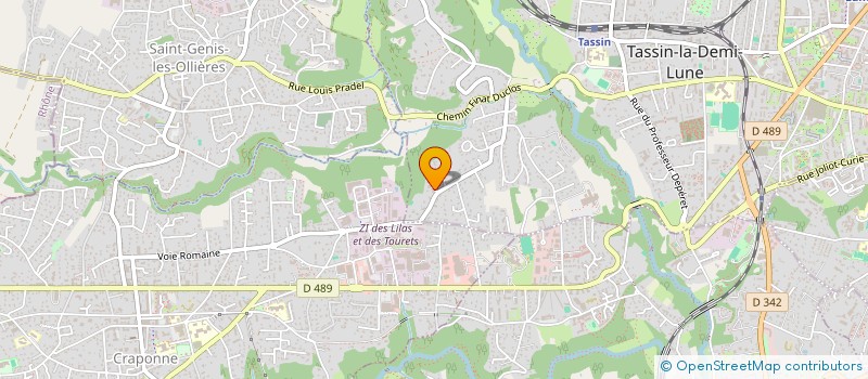 localisation de l'entreprise G.P.C.A  TASSIN-LA-DEMI-LUNE