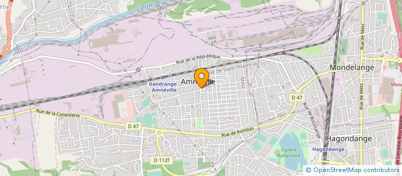 localisation de l'entreprise G.P.COIFFURE à AMNEVILLE