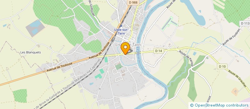 localisation de l'entreprise G & P CONSEIL à LISLE-SUR-TARN