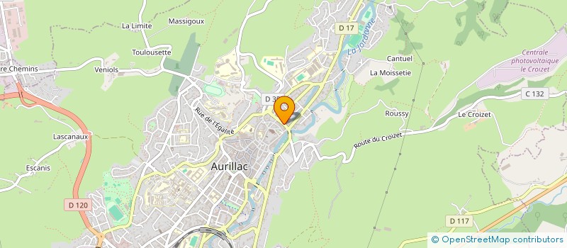 localisation de l'entreprise G & P CONSEILS à AURILLAC