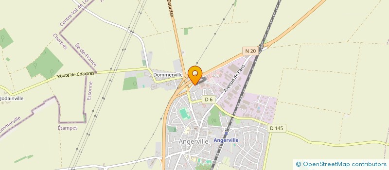 localisation de l'entreprise G P H L  ANGERVILLE