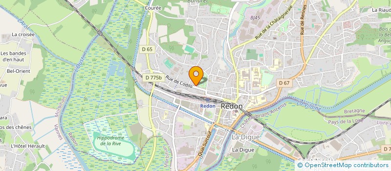 localisation de l'entreprise G.P.I.  REDON