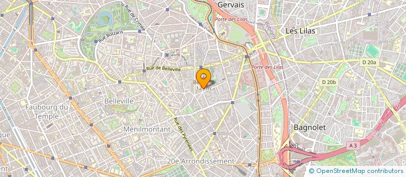 localisation de l'entreprise G.P.I.(GUEGAN-PAYOT-IMPRESSION)  PARIS