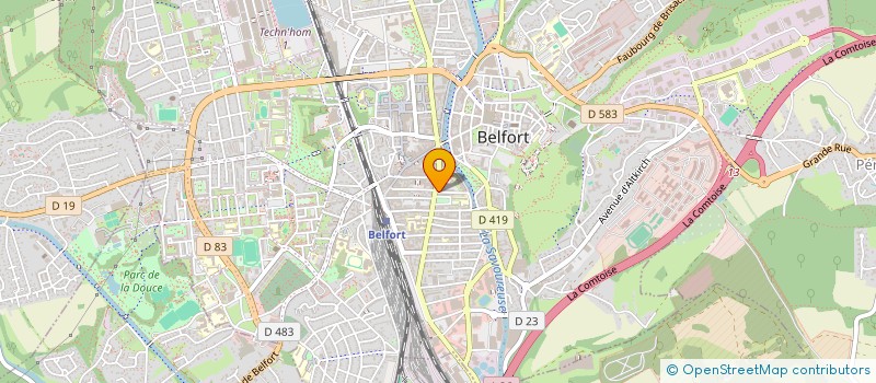 localisation de l'entreprise G.P.I. SA - GESTION DE PARTICIPATIONS IMMOBILIERES à BELFORT