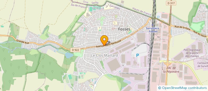 localisation de l'entreprise G P IMMOBILIER  MARLY-LA-VILLE