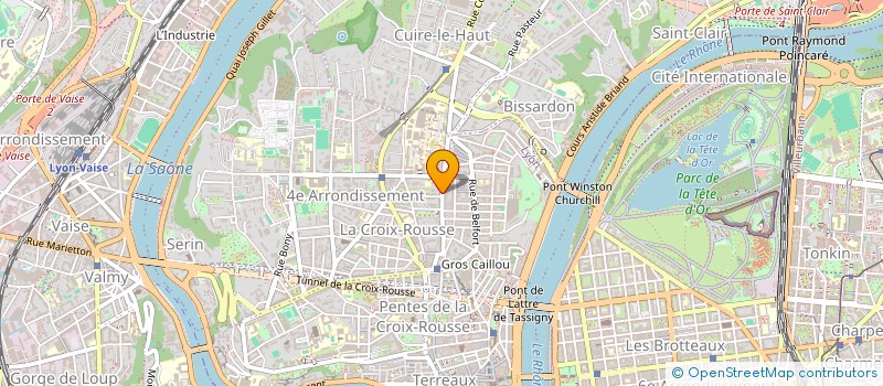 localisation de l'entreprise G & P INVEST à LYON