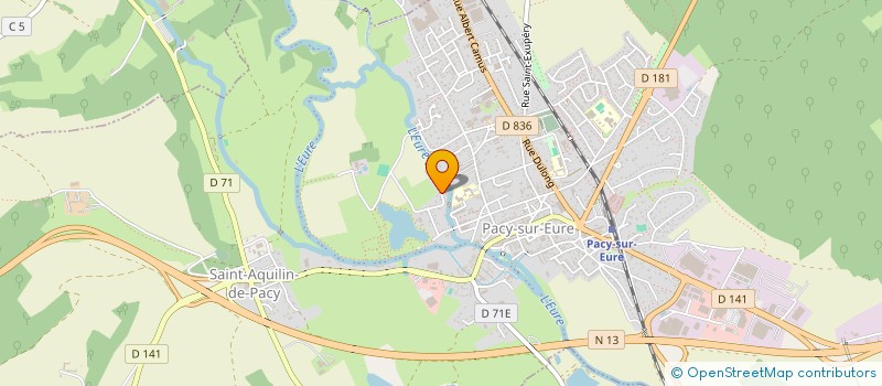 localisation de l'entreprise G.P.M.  PACY-SUR-EURE