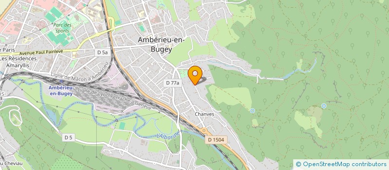 localisation de l'entreprise G.P.M.B. à AMBERIEU-EN-BUGEY