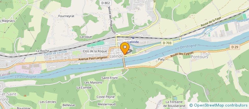 localisation de l'entreprise G P RACING  LALINDE